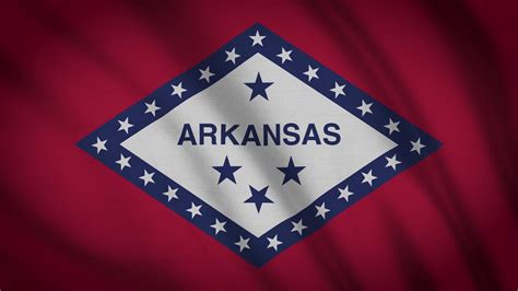Arkansas Flag Stock Video Footage for Free Download