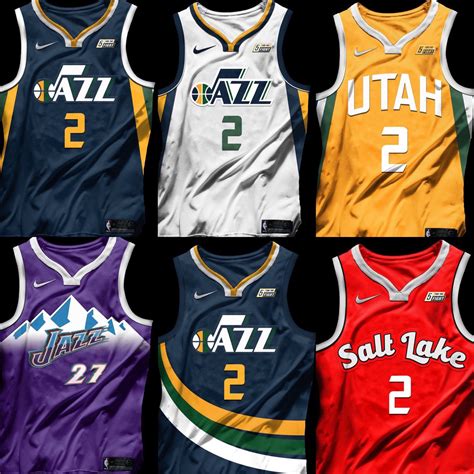 Utah Jazz Jersey - Utah Jazz - Alternate jersey redesign by Ivan ...