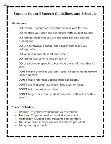 Class President Speech Examples 的图像结果