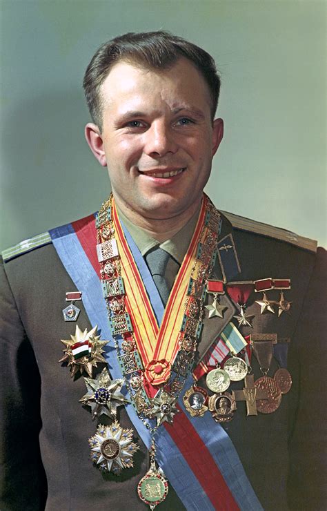 Yuri Gagarin And His Wife