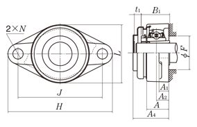 UCFL206 | Cast Iron Diamond Flange Shape | NTN | MISUMI India