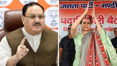 JP Nadda Gives A Piece Of Advice To Kangana Ranaut For Anti-Farmers ...