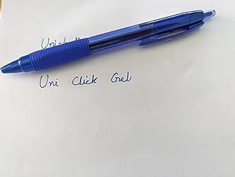 uni-ball Click Gel XSGR7 0.7mm Gel Pen | Triangular Rubber Grip Barrel ...