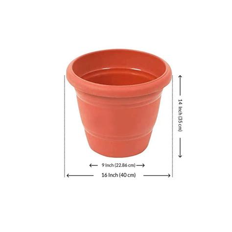 Buy 16 inch (40 cm) Round Garden Pot online from Nurserylive at lowest ...