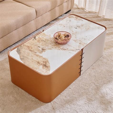 Buy Mills Ceramic Top Coffee Table - Brown from Home Centre at just INR ...