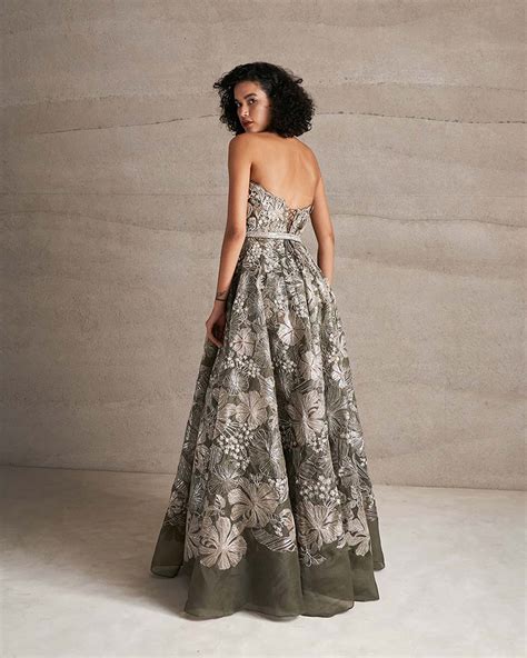 Hibiscus Bloom metallic Dress