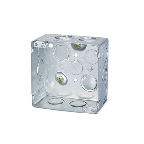 4-11/16" x 4-11/16" x 2-1/8" Electrical Outlet Conduit Box With Knocko ...