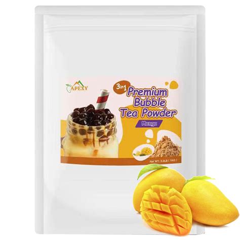 Buy Apexy Premium Bubble Tea Powder Mix, 2.2 LB, Mango Bubble Tea ...