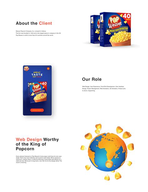 Pop Weaver - the king of popcorn on Behance