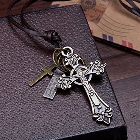 Yellow Chimes Holy Cross by Yellow Chimes Pendant for Men (Brown ...