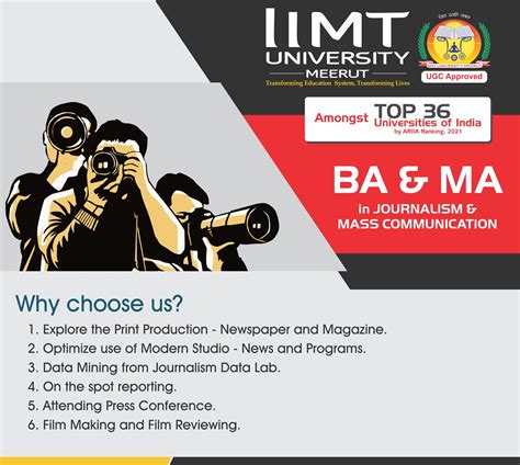 Benefits of Studying Journalism & Mass Communication at IIMTU