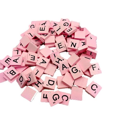 Buy Toyfunny 100 Wooden Scrabble Tiles Black Letters Numbers For Crafts ...