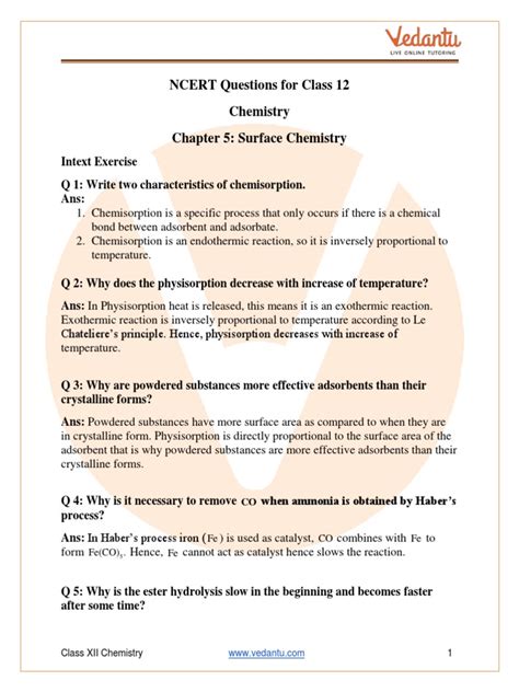 Class 12 Surface Chemistry Vedantu 的图像结果