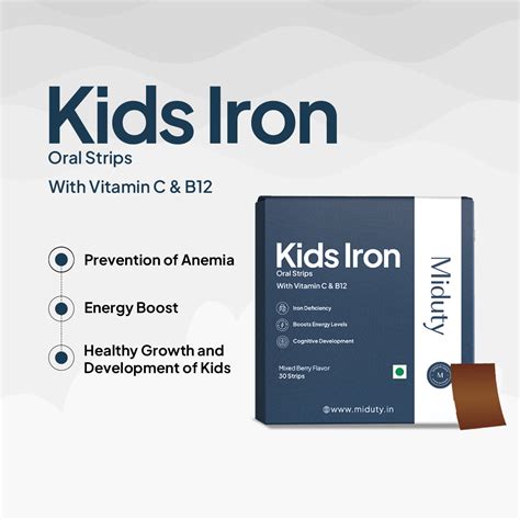 Kids Iron Strips - Best Iron Supplement for Kids in India