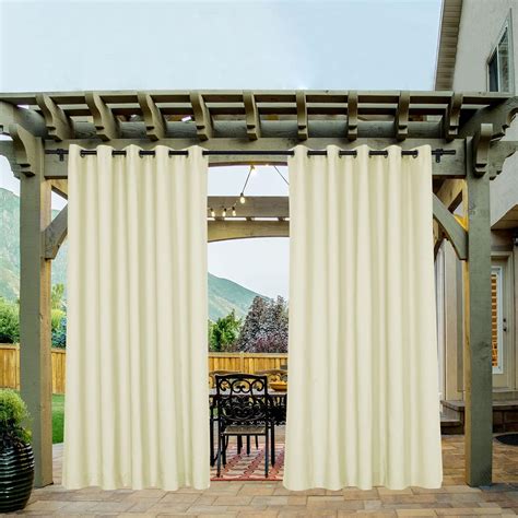 Amazon.com: Macochico Outdoor Waterproof Curtains for Patio with ...