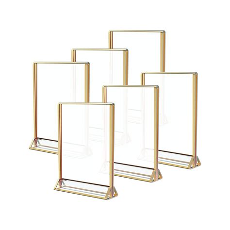 Acrylic Sign Holder 5x7, Wedding Table Numbers, Gold India | Ubuy