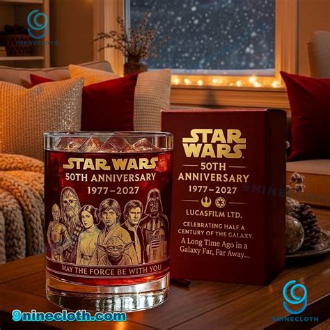 Star Wars 50th Anniversary 1977-2027 May The Force Be With You Whiskey ...