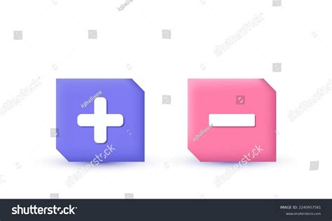 Image result for Plus/Minus Icon 3D