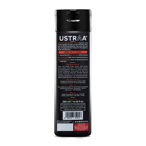 Buy USTRAA BODY WASH-ACTIVATED CHARCOAL 250 ML Online & Get Upto 60% ...