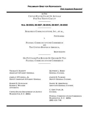 Fillable Online apps fcc 08-9503 Sorenson Resp Prelim Brief ...