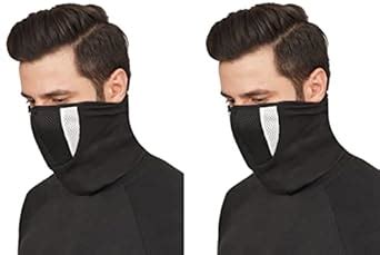 PrimeBox Half Men Face Mask Cotton Fabric Reusable Face Mask for Bikers ...
