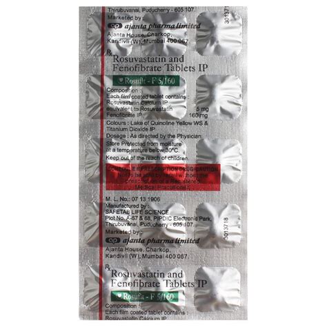 Rosufit F 5/160 - Strip of 15 Tablets : Amazon.in: Health & Personal Care