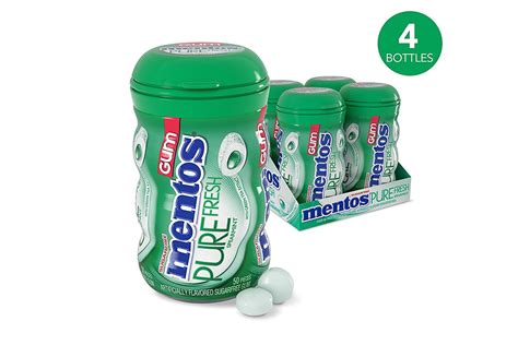 Buy Mentos Pure Fresh Sugar-Free Chewing Gum with Xylitol, Spearmint ...