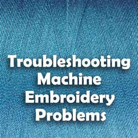 Image result for Troubleshooting Using Metallic Embroidery