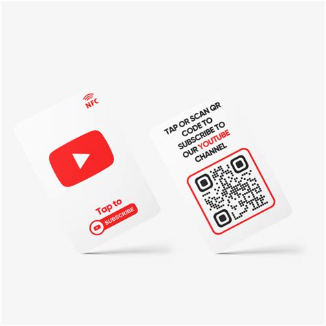 YouTube NFC Subscribe Card | Along with QR Code– tinydabba