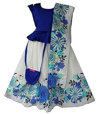 Buy My Lil Princess Baby Girls' Maxi Dress (My Lil Princess_Rose Dupata ...