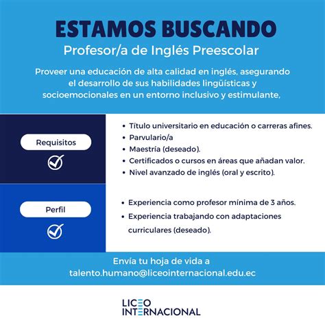 ¡Únete a nuestro equipo! ¿Te apasiona el inglés y quieres apoyar a los ...