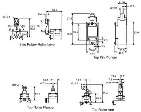 GSAC20C Honeywell | Honeywell GSS Series Plunger Limit Switch, 2NO/2NC ...
