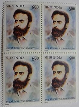 Buy w.c.Roentgen Personality , Inventor X ray Rs.6 (Block of 4) Online ...