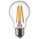 SOLHETTA LED bulb E27 470 lumen, globe clear - IKEA