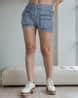 Buy Mid Blue Shorts for Women by Shein Online | sheinindia.in