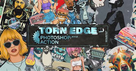 Torn Edge Sticker Poster Photoshop Action — Teletype
