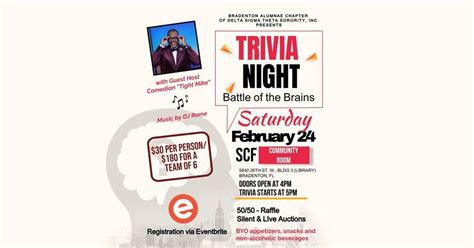 DST Trivia Night! Battle of the Brains, SCF - State College Of Florida ...