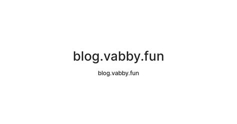 blog.vabby.fun — Teletype
