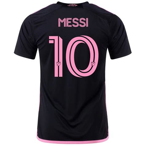 adidas Men's Lionel Messi Inter Miami Away Jersey 23/24 (Black/True ...