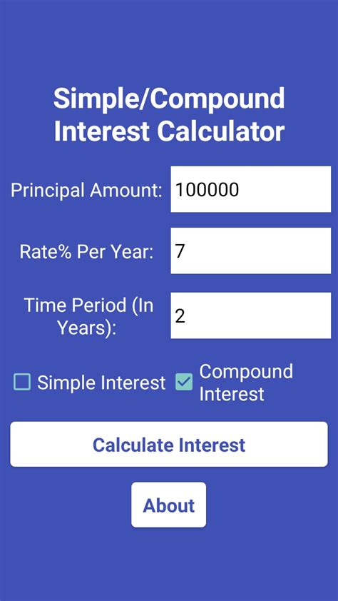 Simple/Compound Interest Calculator - App on Amazon Appstore