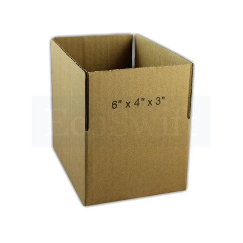 12x6x4 Box 50-Pack Of 12x6x4 Inch Corrugated Cardboard Shipping Boxes ...