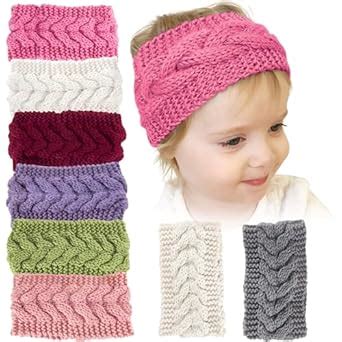 Ear Warmer Headband Soft Knitted Turban Ear Muffs for Kids Head Wrap ...