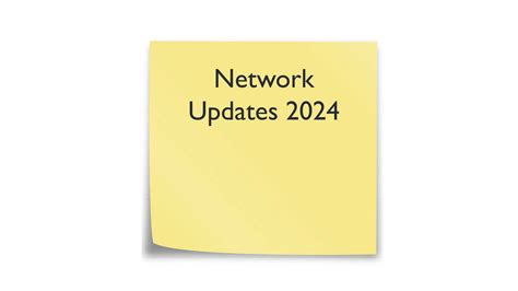 Network Updates 2024Network Updates 2024 – blog