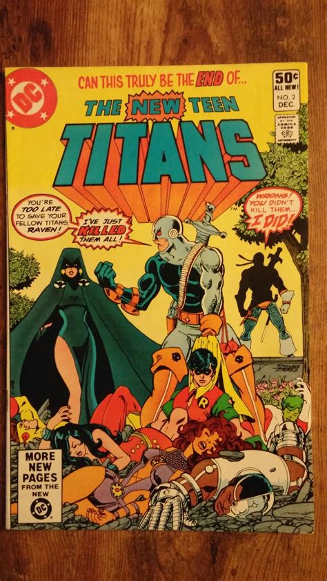 Amazon.com: New Teen Titans #2 "1st Appearance of Deathstroke": Marv ...