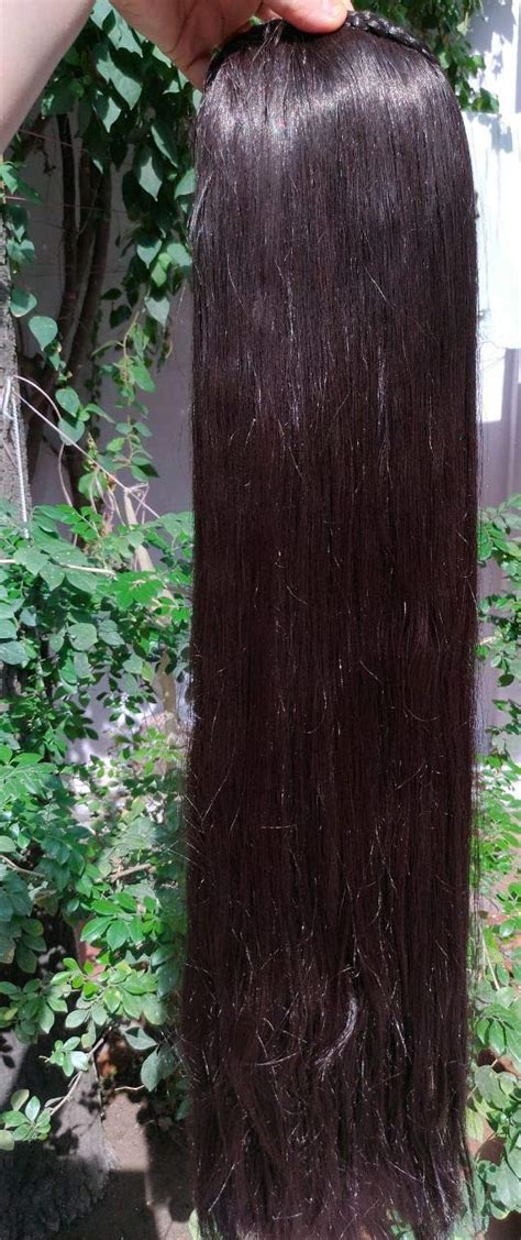 Alizz comb clip hair extension 35inch Fluffy hair daily use wig bwavy ...