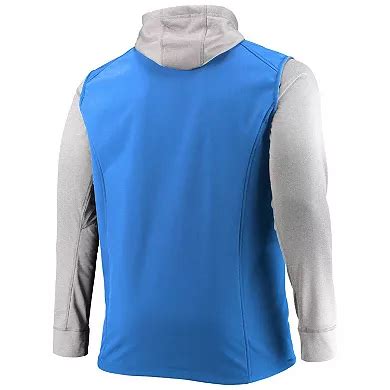 Men's Dunbrooke Blue/Gray Detroit Lions Big & Tall Alpha Full-Zip ...