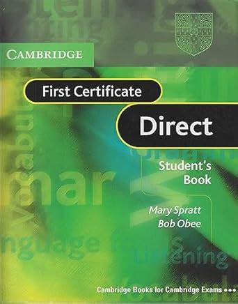 Buy FIRST CERTIFICATE DIRECT STUDENT BOOK Book Online at Low Prices in ...