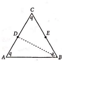 Three charges, each + q, are placed at the corners of an isosceles ...