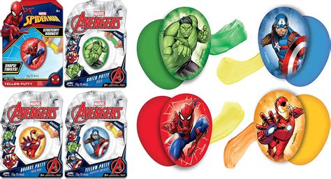 Buy JA-RU Marvel Superhero Putty Egg Stretchy & Bouncy (4 Units ...