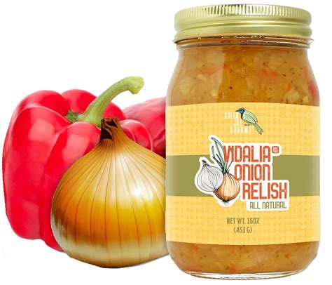 Green Jay Gourmet Relish – Vidalia Cebolla Relish & Spread – Hecho en Estados Unidos – Para ...